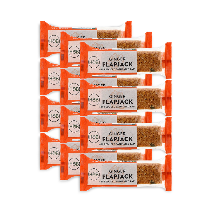 Holland & Barrett Ginger Flapjack 12x 80g